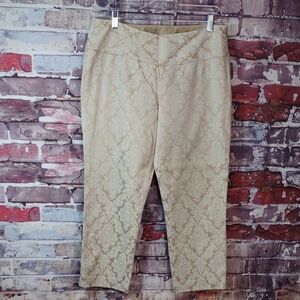 Elie Tahari Damask Jacquard Ankle Length Pants